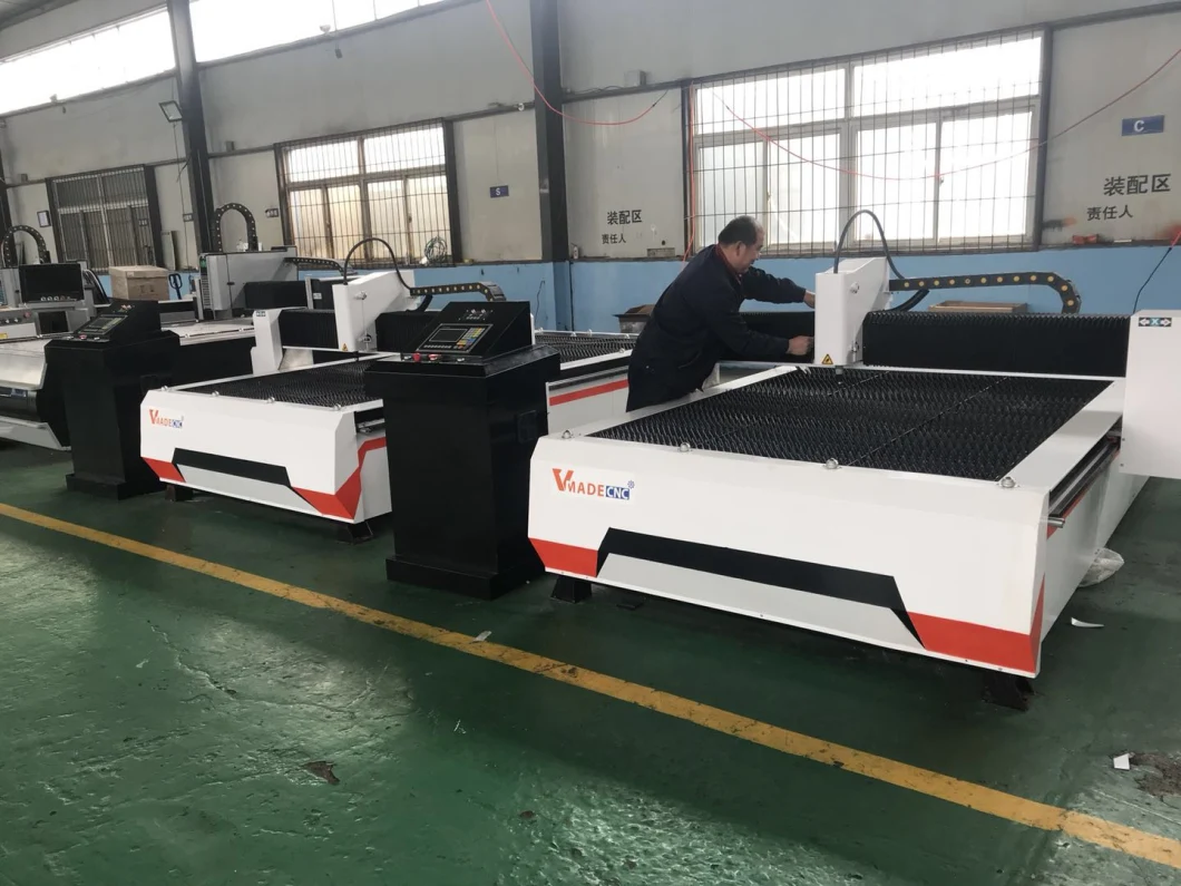 CNC Program Plasma Flame Oxygen Gas Gantry Table Portable Heavy Beam Servo Motor Linear Guides Rails Plasma Cutting Machine