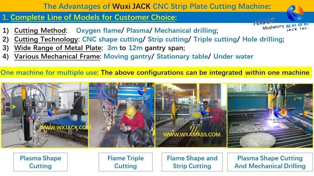 CNC Strip Triple Gantry Moving Single Double Drive Oxygen Flame Plasma Sheet Metal Cut Plate Cutting Drilling Machine